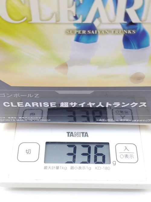 ドラゴンボールZ CLEARISE 超サイヤ人トランクスの重量