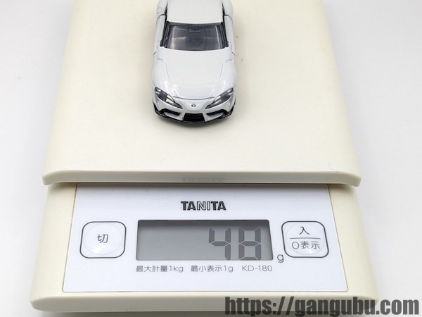 トミカプレミアム 36 トヨタ GR スープラ(発売記念仕様)本体重量