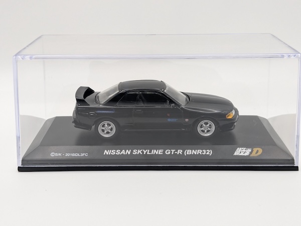 京商 1/64 頭文字D ニッサン スカイライン GT-R BNR32 中里毅 レビュー