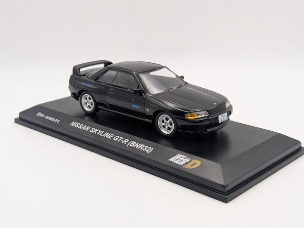 京商 1/64 頭文字D ニッサン スカイライン GT-R BNR32 中里毅 レビュー