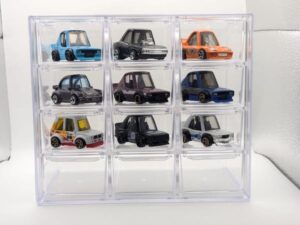 引き出し付きで入れ替え楽々！トミカケース 12マス 1/64サイズ収納