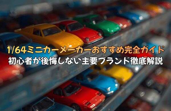 1/64ミニカーメーカーおすすめ完全ガイド:初心者が後悔しない主要ブランド徹底解説