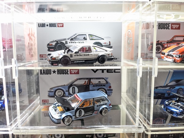 上下2段 箱を一緒に飾れるKAIDO HOUSE用ミニカーケース