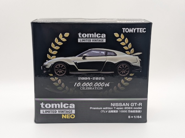 1/64 LV-N NISSAN GT-R Premium Edition T-spec 2024 model TLV出荷累計1000万台記念品