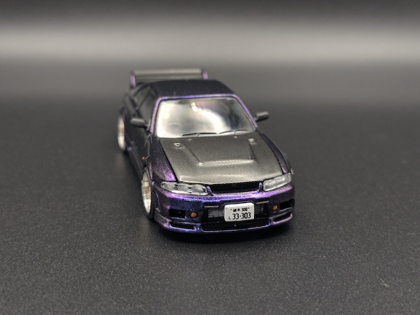 POP RACE 1/64 GT-R R33 ミッドナイトパープル