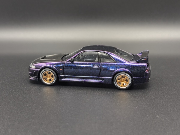 POP RACE 1/64 GT-R R33 ミッドナイトパープル