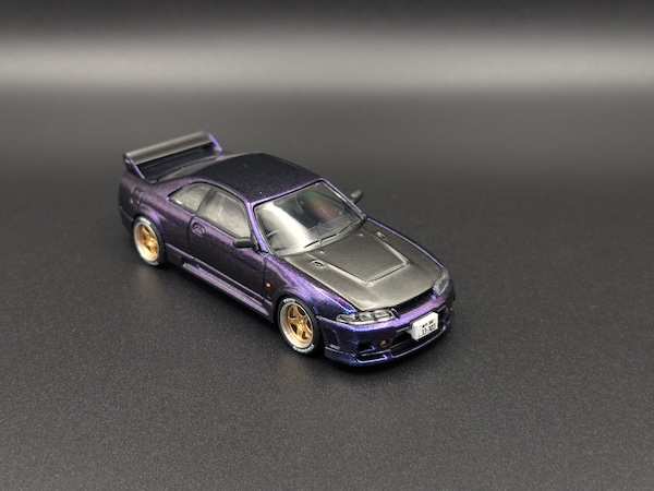 POP RACE 1/64 GT-R R33 ミッドナイトパープル