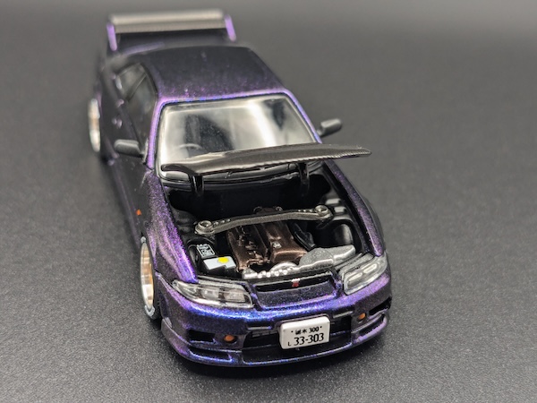 POP RACE 1/64 GT-R R33 ミッドナイトパープル