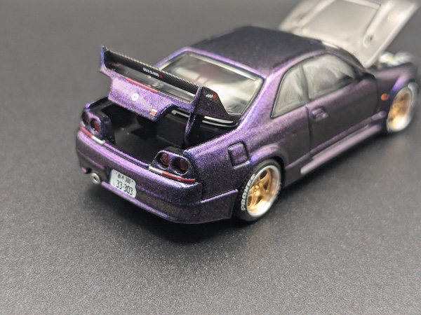 POP RACE 1/64 GT-R R33 ミッドナイトパープル