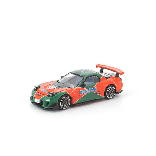 POP RACE 1/64 マツダ RX-7 RE雨宮 オレンジ/グリーン