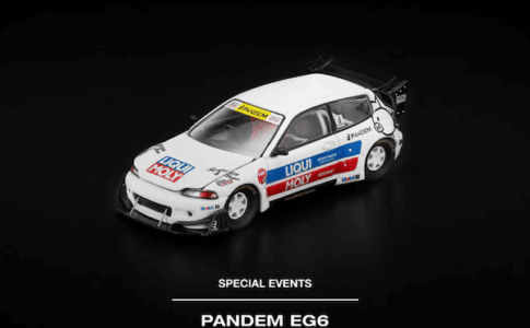 POP RACE 1/64 パンデム EG6 ホワイト LA限定エディション