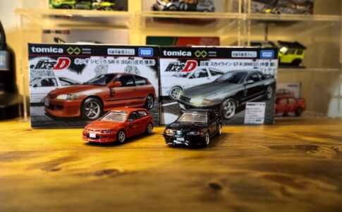 妙義ナイトキッズの2台が登場！トミカプレミアムunlimited 頭文字D 中里R32&庄司シビック レビュー