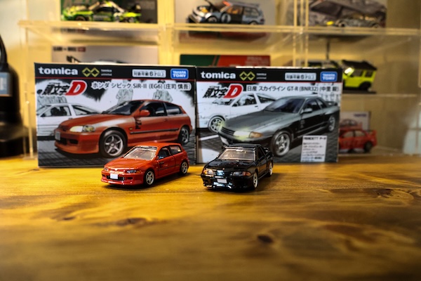 妙義ナイトキッズの2台が登場！トミカプレミアムunlimited 頭文字D 中里R32&庄司シビック レビュー